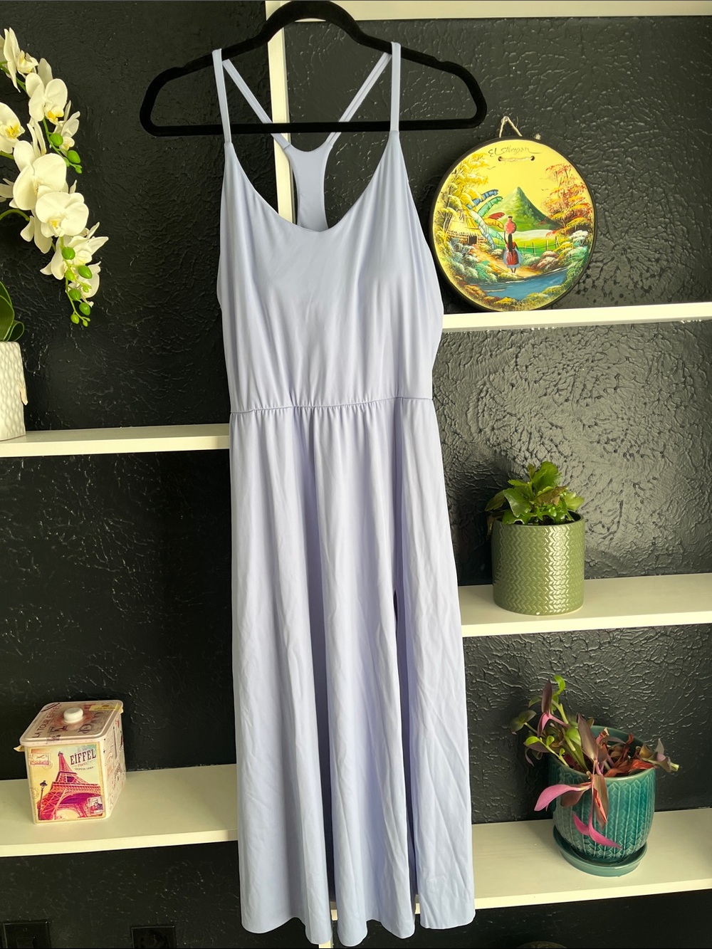 HALARA Baby Blue Midi Dress